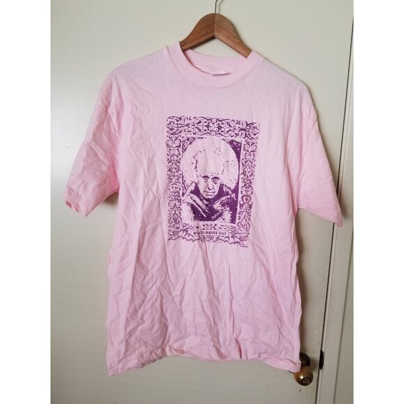Vintage Beato Harry Hay Pink graphic Made In USA T-Shirt Large MINT C - Picture 1 of 12